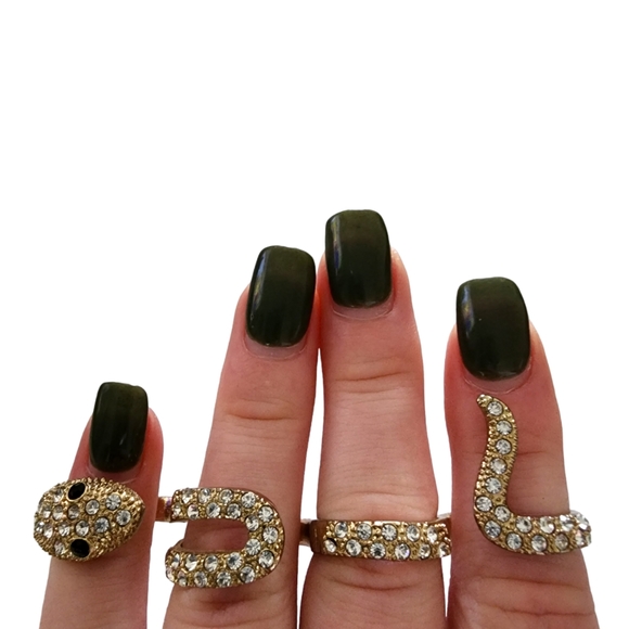 Four finger deals snake ring